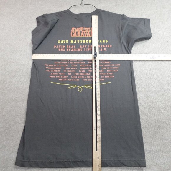Dave Matthews Band Shirt Small Gray Band 2011 Caravan Flaming Lips OAR - Picture 6 of 8